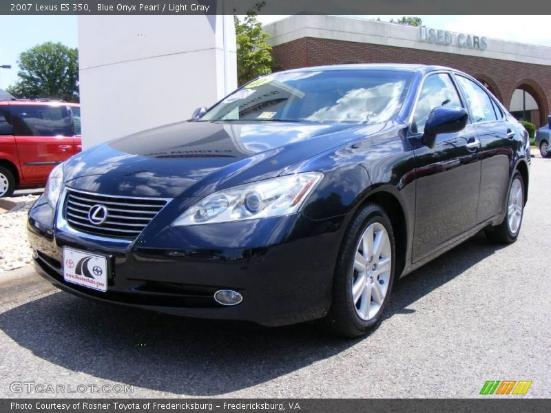 Blue Onyx Pearl / Light Gray 2007 Lexus ES 350