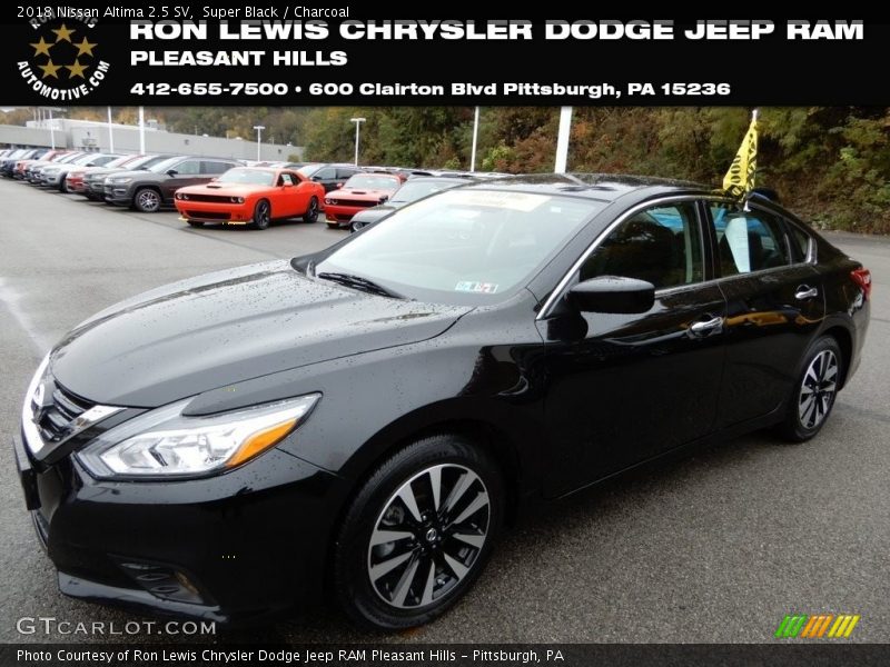 Super Black / Charcoal 2018 Nissan Altima 2.5 SV