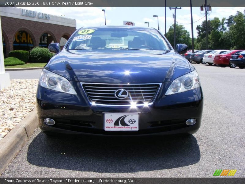 Blue Onyx Pearl / Light Gray 2007 Lexus ES 350