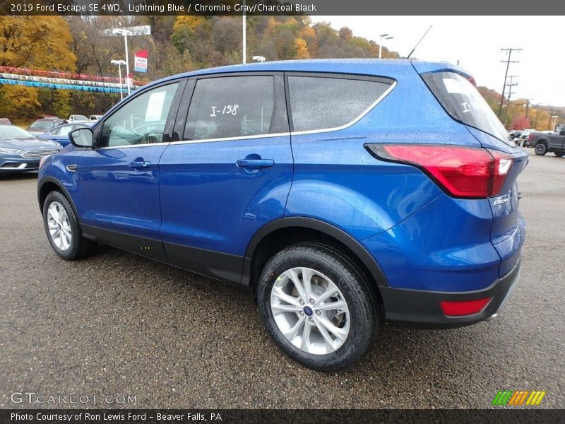 Lightning Blue / Chromite Gray/Charcoal Black 2019 Ford Escape SE 4WD