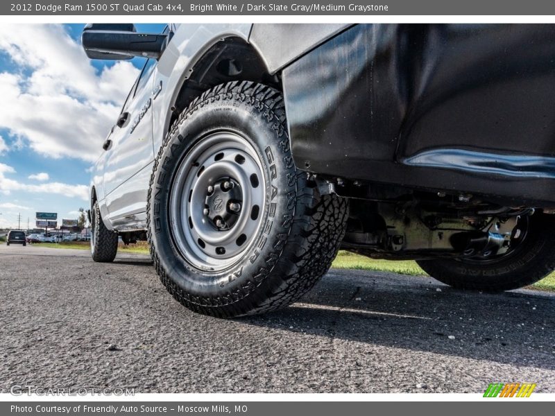Bright White / Dark Slate Gray/Medium Graystone 2012 Dodge Ram 1500 ST Quad Cab 4x4