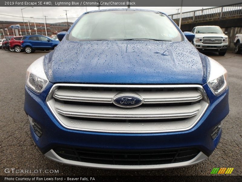 Lightning Blue / Chromite Gray/Charcoal Black 2019 Ford Escape SE 4WD