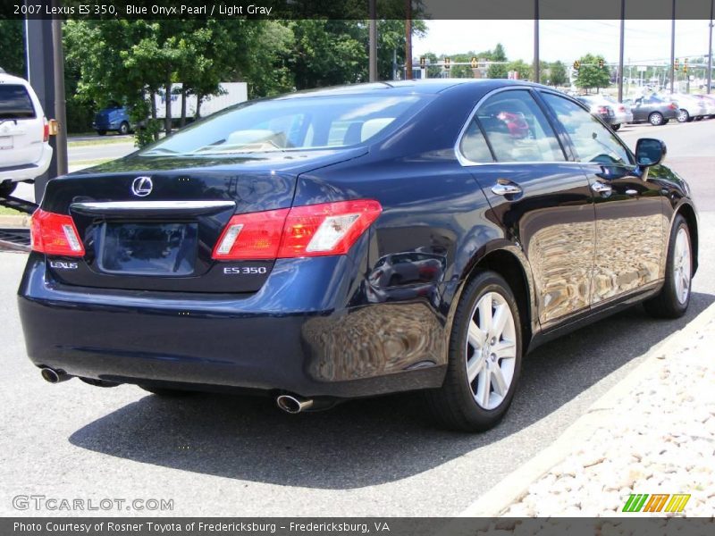 Blue Onyx Pearl / Light Gray 2007 Lexus ES 350