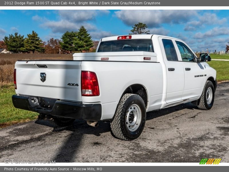 Bright White / Dark Slate Gray/Medium Graystone 2012 Dodge Ram 1500 ST Quad Cab 4x4