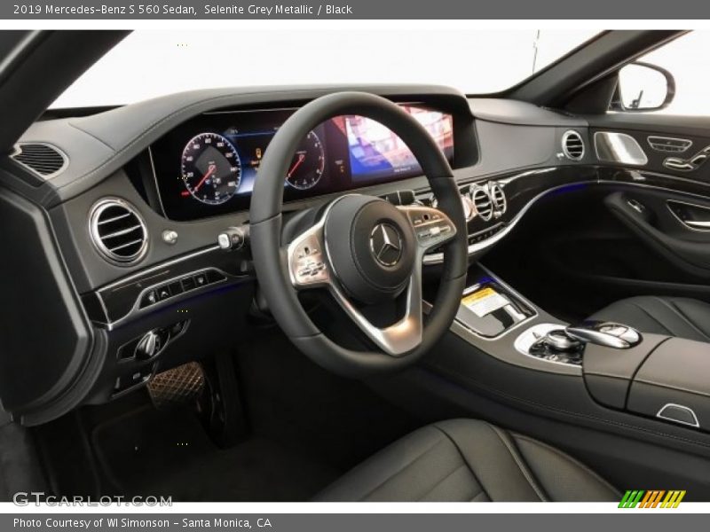 Selenite Grey Metallic / Black 2019 Mercedes-Benz S 560 Sedan