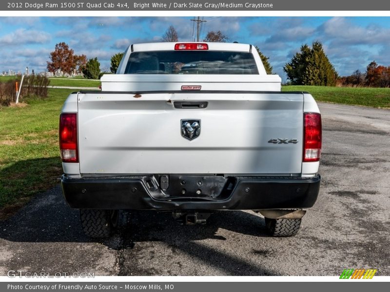 Bright White / Dark Slate Gray/Medium Graystone 2012 Dodge Ram 1500 ST Quad Cab 4x4