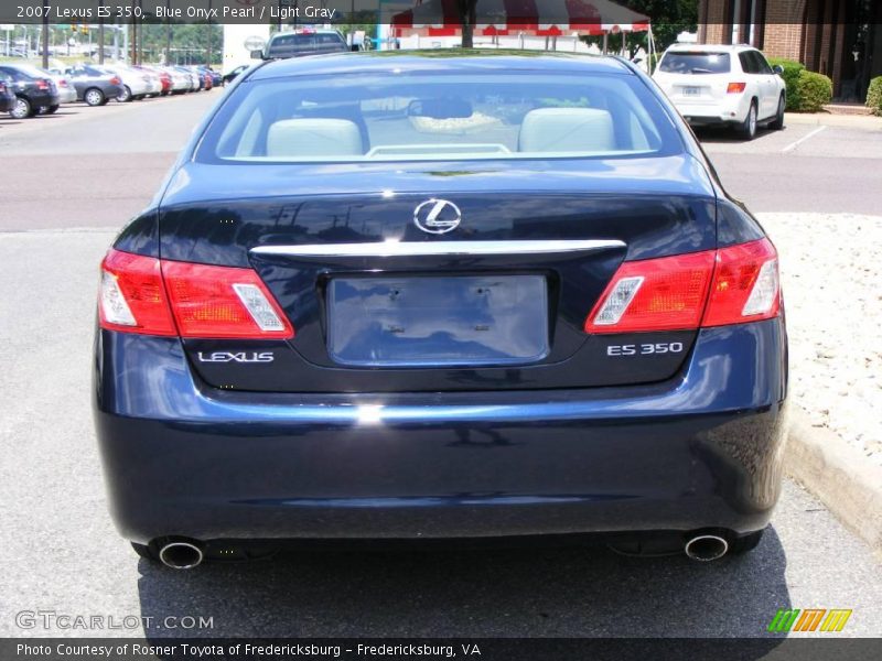 Blue Onyx Pearl / Light Gray 2007 Lexus ES 350