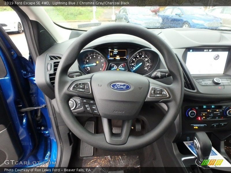 Lightning Blue / Chromite Gray/Charcoal Black 2019 Ford Escape SE 4WD