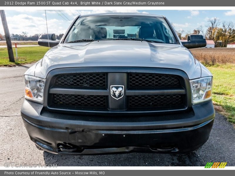 Bright White / Dark Slate Gray/Medium Graystone 2012 Dodge Ram 1500 ST Quad Cab 4x4