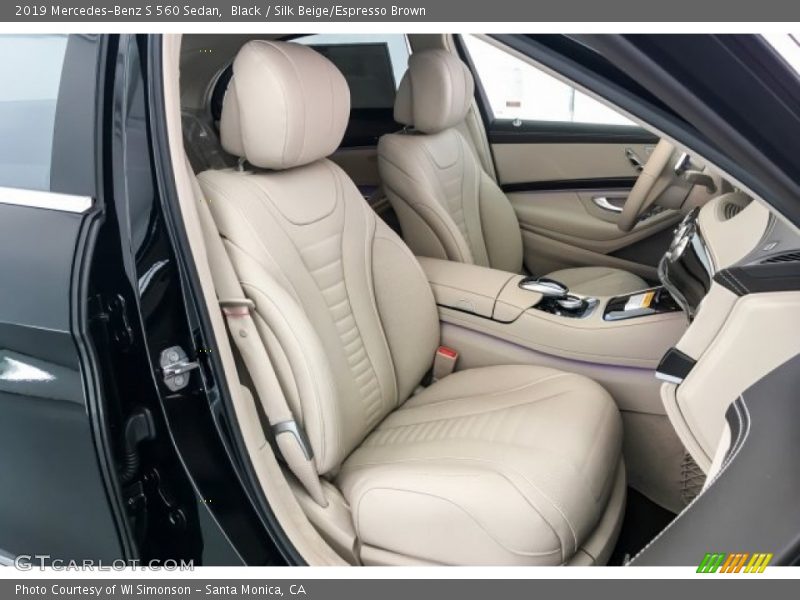 Black / Silk Beige/Espresso Brown 2019 Mercedes-Benz S 560 Sedan
