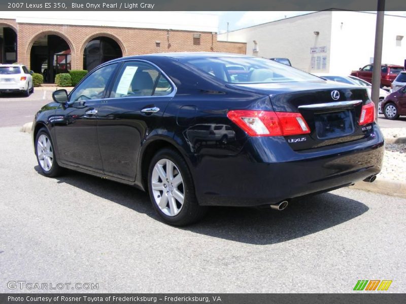 Blue Onyx Pearl / Light Gray 2007 Lexus ES 350
