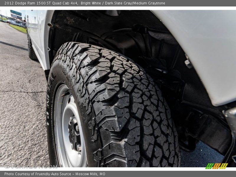 Bright White / Dark Slate Gray/Medium Graystone 2012 Dodge Ram 1500 ST Quad Cab 4x4