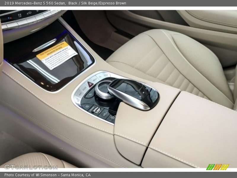 Black / Silk Beige/Espresso Brown 2019 Mercedes-Benz S 560 Sedan