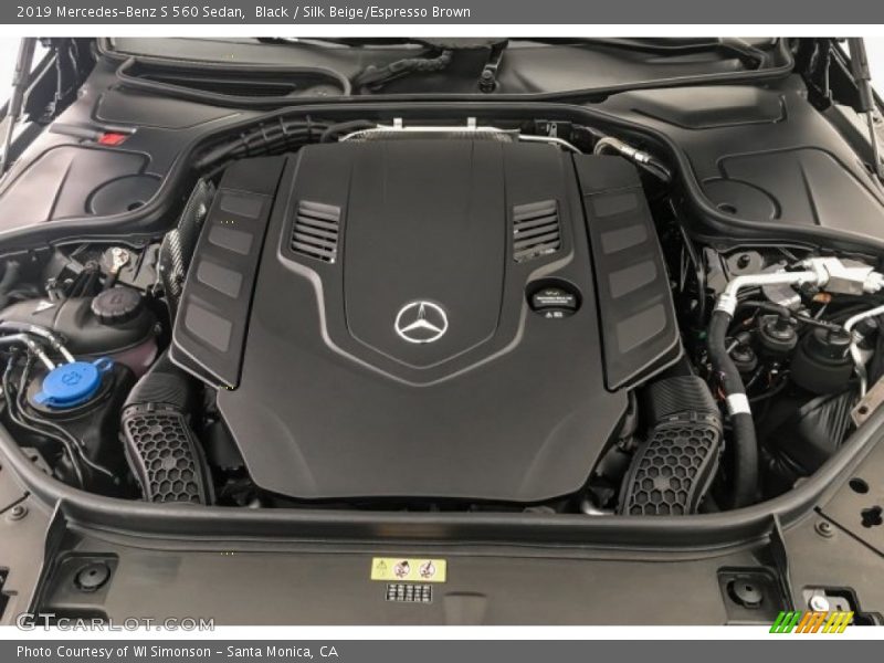 Black / Silk Beige/Espresso Brown 2019 Mercedes-Benz S 560 Sedan