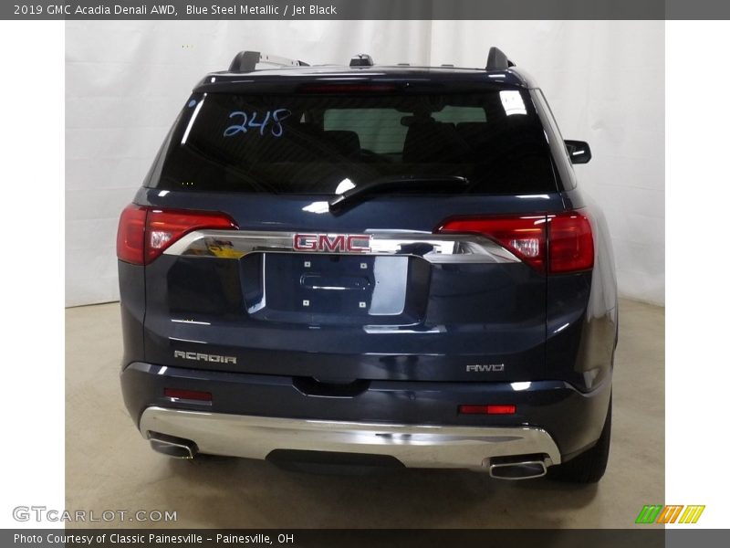 Blue Steel Metallic / Jet Black 2019 GMC Acadia Denali AWD