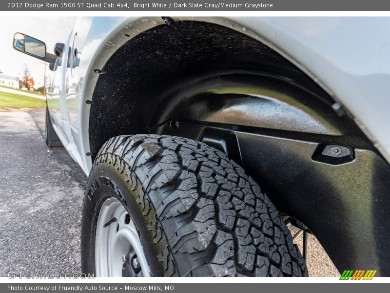 Bright White / Dark Slate Gray/Medium Graystone 2012 Dodge Ram 1500 ST Quad Cab 4x4