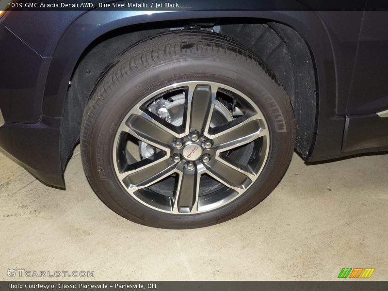 Blue Steel Metallic / Jet Black 2019 GMC Acadia Denali AWD