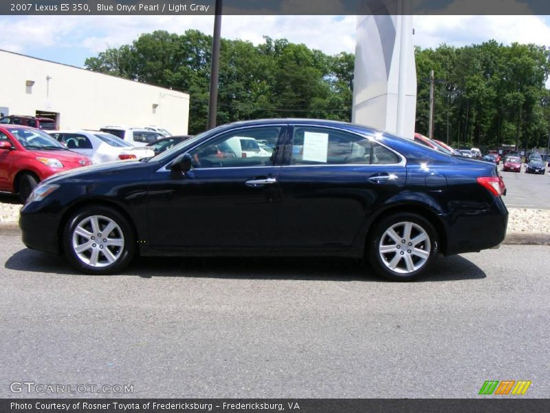 Blue Onyx Pearl / Light Gray 2007 Lexus ES 350