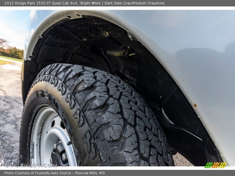 Bright White / Dark Slate Gray/Medium Graystone 2012 Dodge Ram 1500 ST Quad Cab 4x4