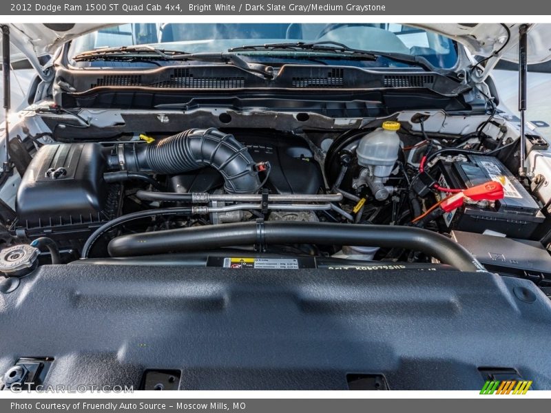 Bright White / Dark Slate Gray/Medium Graystone 2012 Dodge Ram 1500 ST Quad Cab 4x4