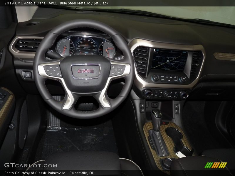 Blue Steel Metallic / Jet Black 2019 GMC Acadia Denali AWD