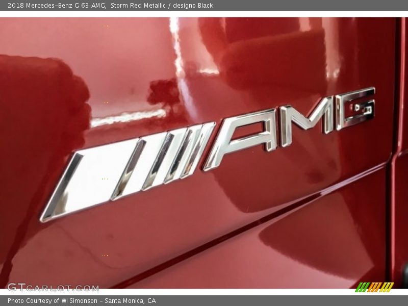 Storm Red Metallic / designo Black 2018 Mercedes-Benz G 63 AMG