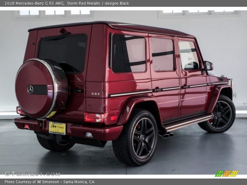 Storm Red Metallic / designo Black 2018 Mercedes-Benz G 63 AMG