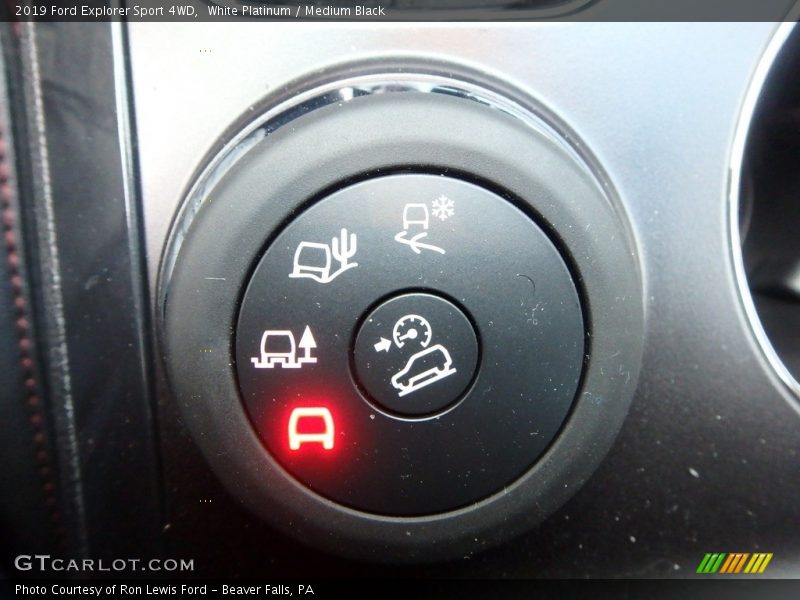 Controls of 2019 Explorer Sport 4WD
