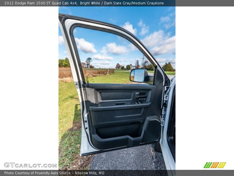 Bright White / Dark Slate Gray/Medium Graystone 2012 Dodge Ram 1500 ST Quad Cab 4x4