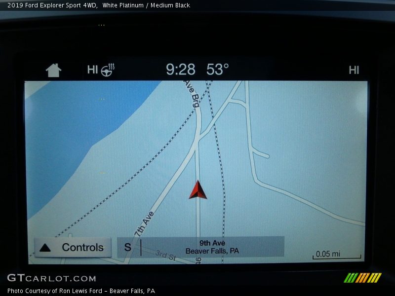 Navigation of 2019 Explorer Sport 4WD