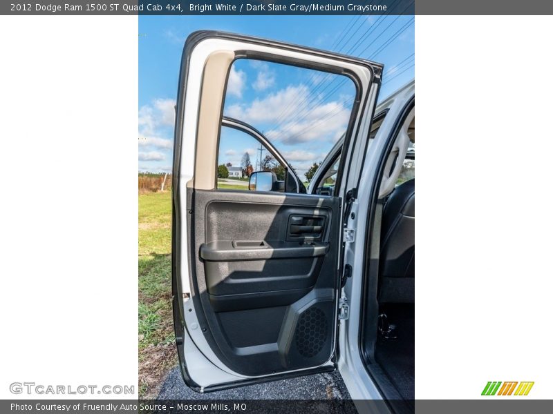 Bright White / Dark Slate Gray/Medium Graystone 2012 Dodge Ram 1500 ST Quad Cab 4x4