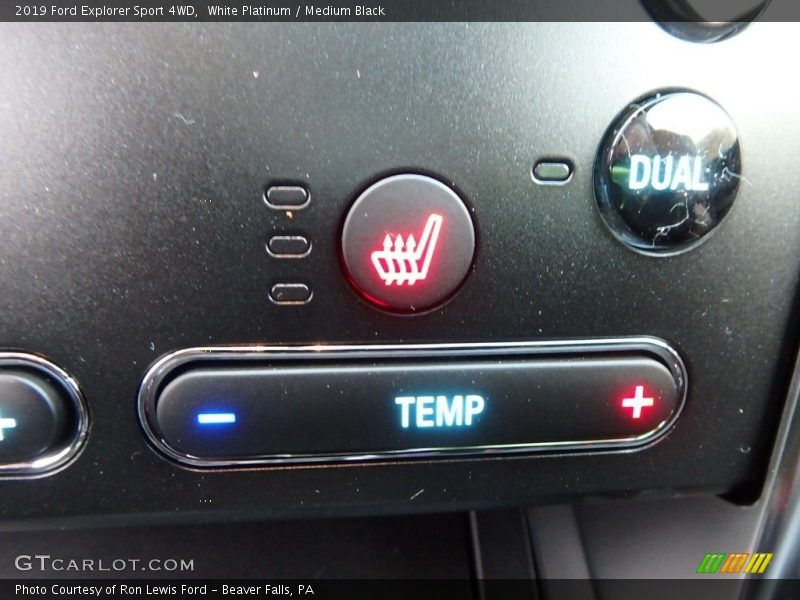 Controls of 2019 Explorer Sport 4WD