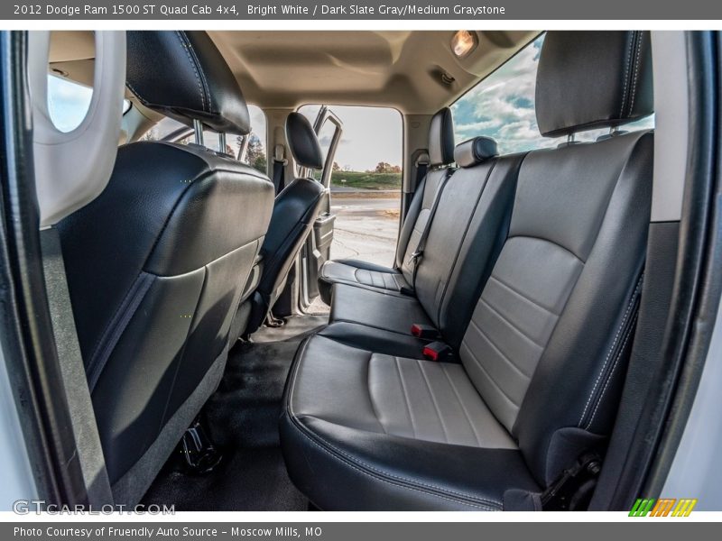 Bright White / Dark Slate Gray/Medium Graystone 2012 Dodge Ram 1500 ST Quad Cab 4x4