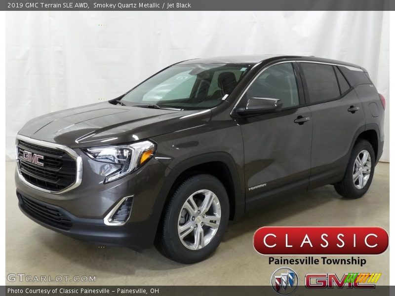 Smokey Quartz Metallic / Jet Black 2019 GMC Terrain SLE AWD