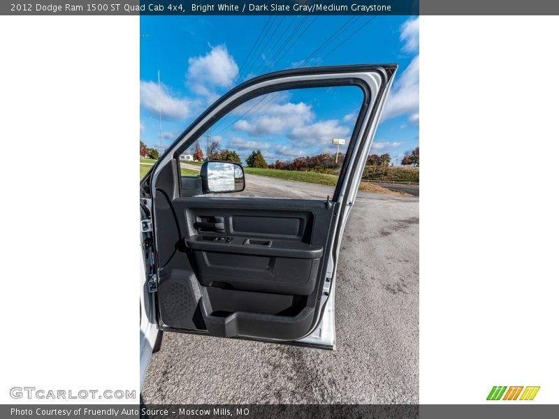 Bright White / Dark Slate Gray/Medium Graystone 2012 Dodge Ram 1500 ST Quad Cab 4x4