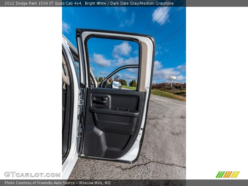 Bright White / Dark Slate Gray/Medium Graystone 2012 Dodge Ram 1500 ST Quad Cab 4x4
