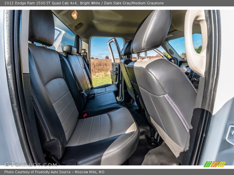 Bright White / Dark Slate Gray/Medium Graystone 2012 Dodge Ram 1500 ST Quad Cab 4x4