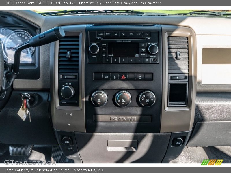 Bright White / Dark Slate Gray/Medium Graystone 2012 Dodge Ram 1500 ST Quad Cab 4x4
