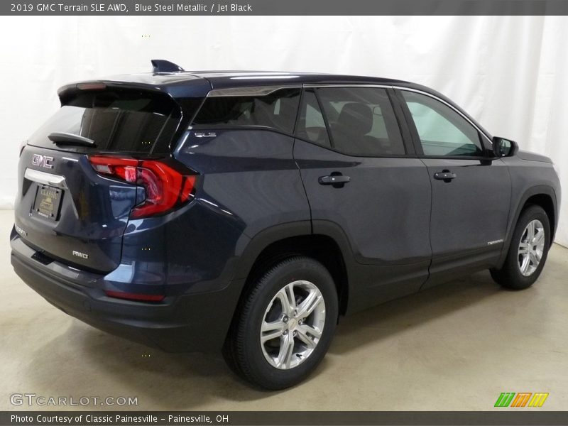 Blue Steel Metallic / Jet Black 2019 GMC Terrain SLE AWD
