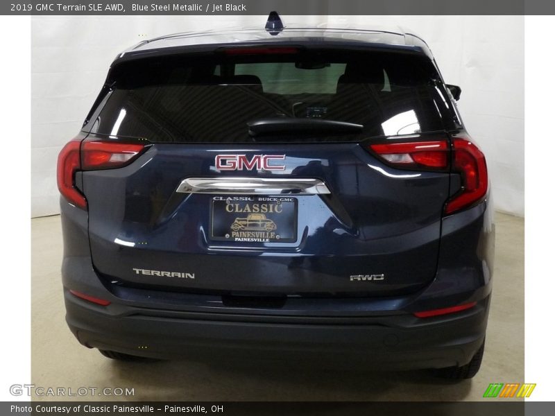 Blue Steel Metallic / Jet Black 2019 GMC Terrain SLE AWD