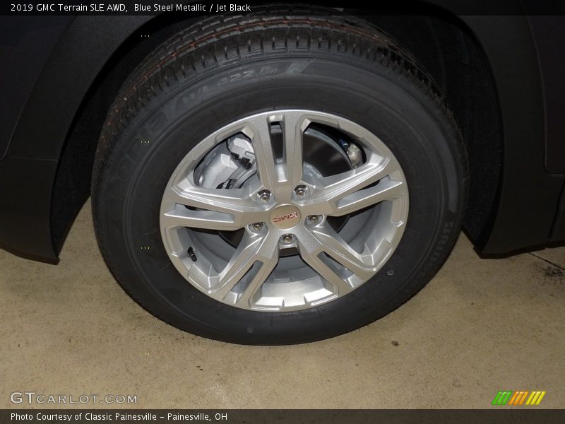 Blue Steel Metallic / Jet Black 2019 GMC Terrain SLE AWD