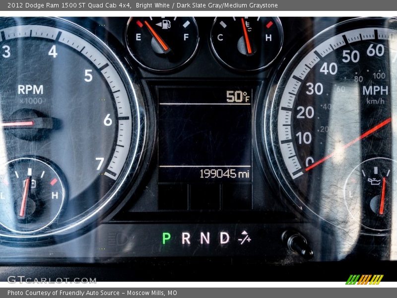 Bright White / Dark Slate Gray/Medium Graystone 2012 Dodge Ram 1500 ST Quad Cab 4x4