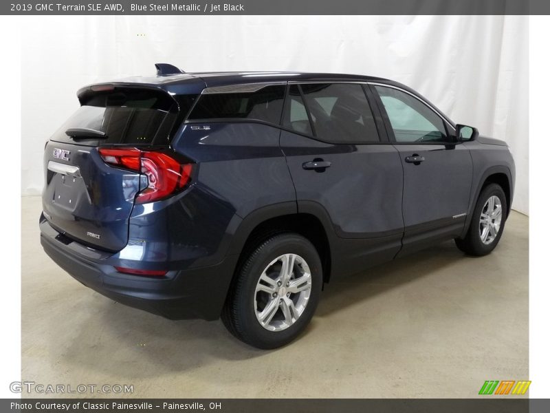 Blue Steel Metallic / Jet Black 2019 GMC Terrain SLE AWD
