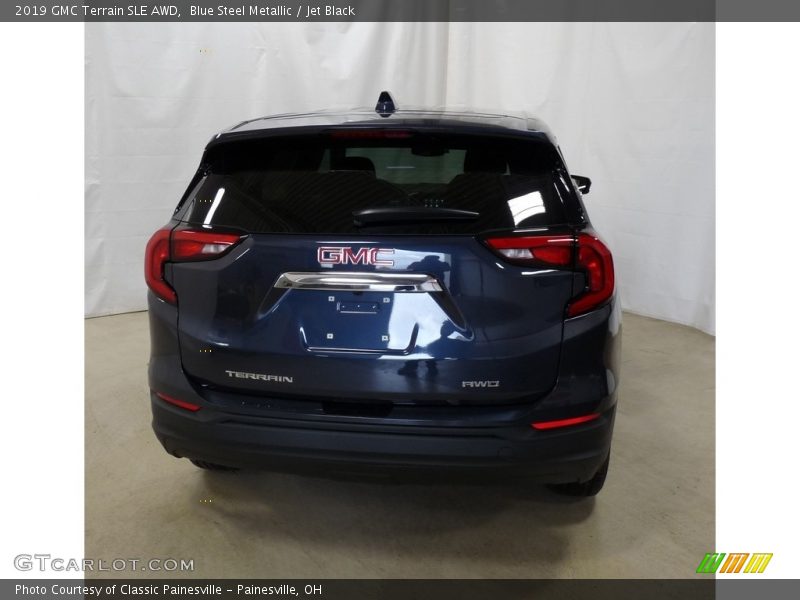 Blue Steel Metallic / Jet Black 2019 GMC Terrain SLE AWD