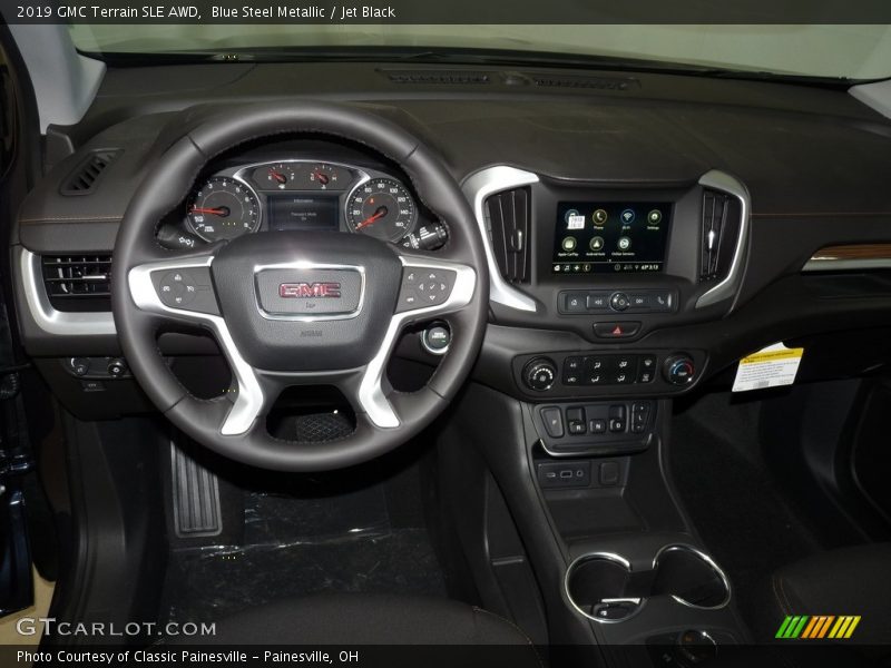 Blue Steel Metallic / Jet Black 2019 GMC Terrain SLE AWD
