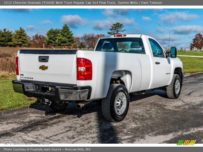 Summit White / Dark Titanium 2012 Chevrolet Silverado 2500HD Work Truck Regular Cab 4x4 Plow Truck