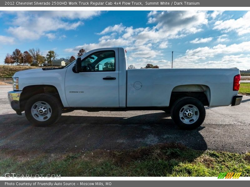 Summit White / Dark Titanium 2012 Chevrolet Silverado 2500HD Work Truck Regular Cab 4x4 Plow Truck