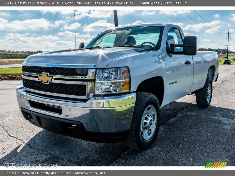 Summit White / Dark Titanium 2012 Chevrolet Silverado 2500HD Work Truck Regular Cab 4x4 Plow Truck