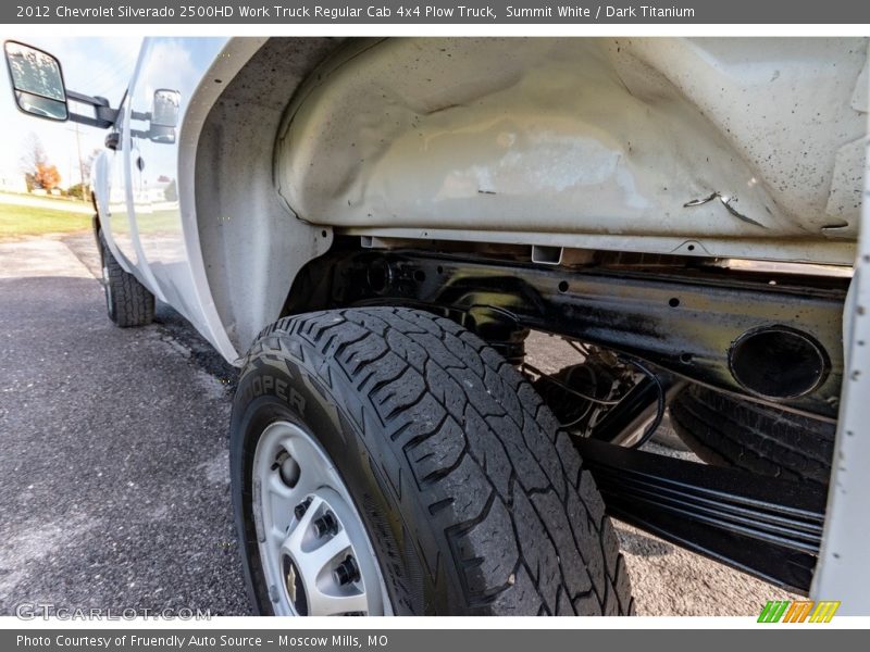 Summit White / Dark Titanium 2012 Chevrolet Silverado 2500HD Work Truck Regular Cab 4x4 Plow Truck