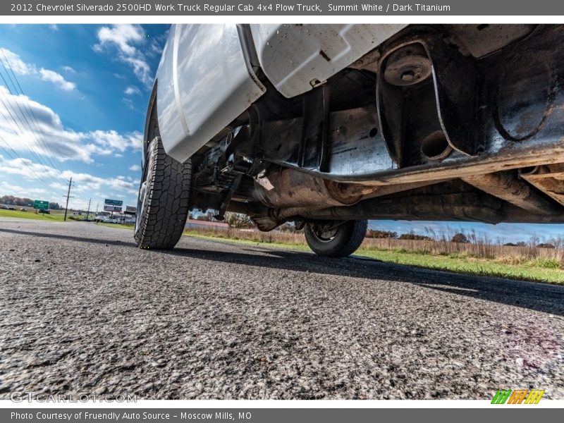 Summit White / Dark Titanium 2012 Chevrolet Silverado 2500HD Work Truck Regular Cab 4x4 Plow Truck